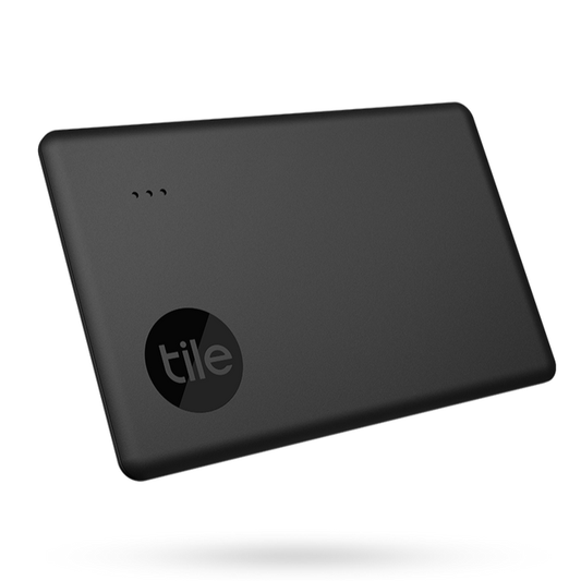 TILE Slim Card Bluetooth Tracker Black