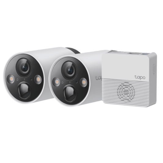 TP Link Tapo C420S2 Smart Wire-Free Security Camera System, 2-Camera System