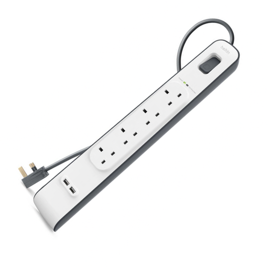 Belkin 4 Outlet Surge Protection Strip With 2 USB Port