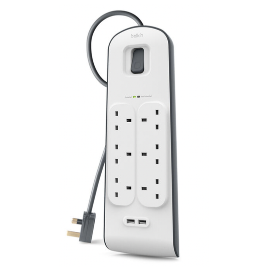 Belkin 6 Outlet Surge Protection Strip With 2USB Ports