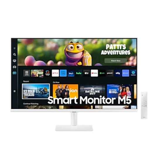 Samsung 27” Smart Monitor M5 Black / White -  LS27CM501EEXXS / LS27CM500EEXXS