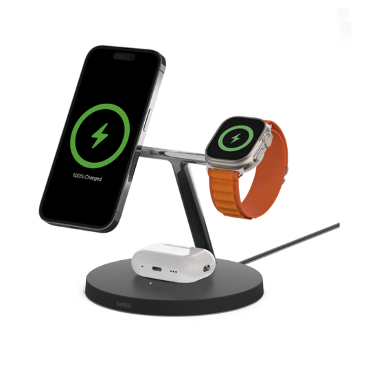 Belkin Boost Charge Pro 3 In 1 Wireless Charging With Magsafe 15W
